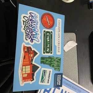 Champlain College stickers